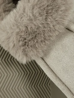 Chaussons|Primark Chaussons Mocassins Doublés En Fausse Fourrure Gris