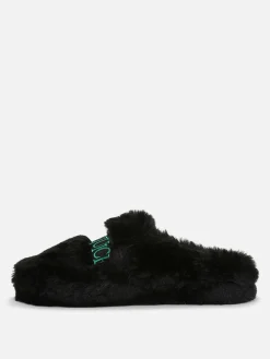 Beetlejuice|Accessoires Halloween|Primark Chaussons Mule Duveteux Beetlejuice Noir/Blanc