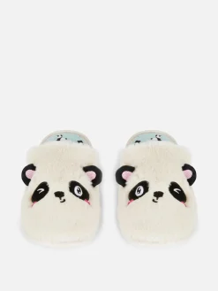Chaussons|Primark Chaussons Mules à Motif Panda En 3D Sable
