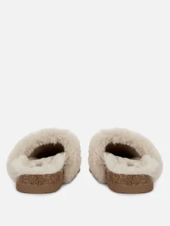 Chaussons|Primark Chaussons Mules Duveteux Naturel