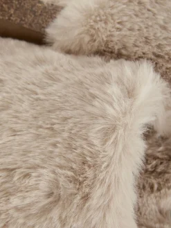 Chaussons|Primark Chaussons Mules Duveteux Naturel