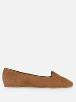 Ballerines|Primark Chaussons-ballerines En Suédine Fauve