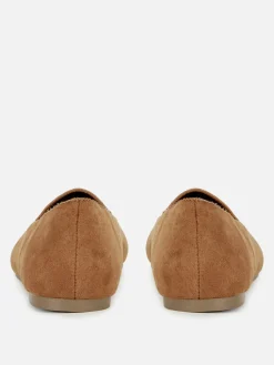 Ballerines|Primark Chaussons-ballerines En Suédine Fauve