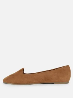 Ballerines|Primark Chaussons-ballerines En Suédine Fauve