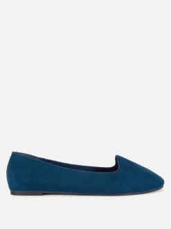 Ballerines|Primark Chaussons-ballerines En Suédine Bleu marine