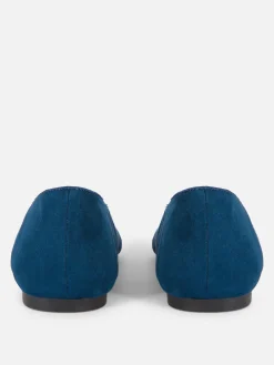 Ballerines|Primark Chaussons-ballerines En Suédine Bleu marine