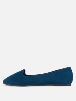 Ballerines|Primark Chaussons-ballerines En Suédine Bleu marine