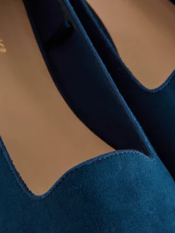 Ballerines|Primark Chaussons-ballerines En Suédine Bleu marine