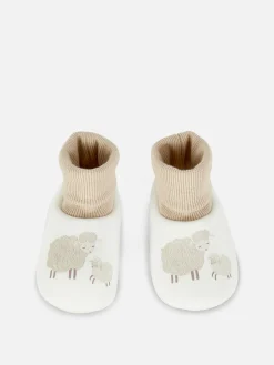 Chaussons|Chaussons|Primark Chaussons-chaussettes à Motif Mouton Ivoire