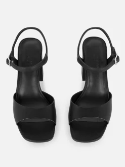 Chaussures À Talons|Primark Chaussures à Talons Carrés Et Bride Incurvée Coupe Large Noir