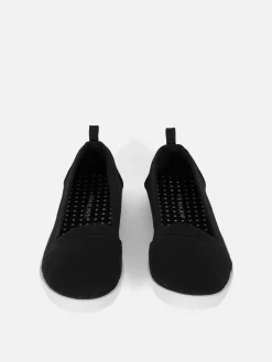 Baskets|Primark Chaussures Sans Lacets En Toile Noir