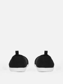 Baskets|Primark Chaussures Sans Lacets En Toile Noir