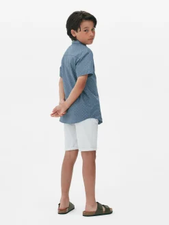 Hauts Et T-Shirts|Primark Chemise à Manches Courtes Et à Boutons Bleu