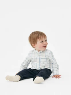 Hauts Et T-Shirts|Primark Chemise à Manches Longues à Carreaux Blanc