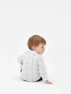 Hauts Et T-Shirts|Primark Chemise à Manches Longues à Carreaux Blanc