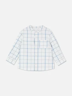 Hauts Et T-Shirts|Primark Chemise à Manches Longues à Carreaux Blanc