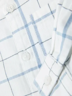 Hauts Et T-Shirts|Primark Chemise à Manches Longues à Carreaux Blanc