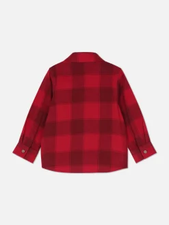 Hauts Et T-Shirts|Primark Chemise à Manches Longues à Carreaux Rouge