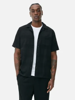 Chemises|Primark Chemise Boutonnée à Manches Courtes Noir