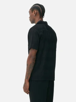 Chemises|Primark Chemise Boutonnée à Manches Courtes Noir