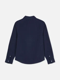 Chemises|Primark Chemise Boutonnée Pour Ado Bleu marine