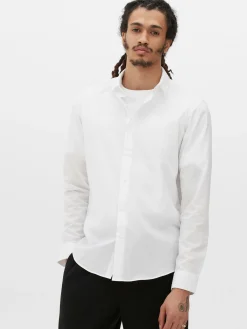 Chemises|Primark Chemise Coupe Regular à Manches Longues Blanc