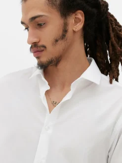 Chemises|Primark Chemise Coupe Regular à Manches Longues Blanc