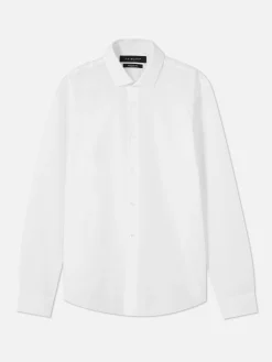 Chemises|Primark Chemise Coupe Regular à Manches Longues Blanc