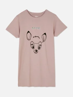 Chemises De Nuit Et Nuisettes|Primark Chemise De Nuit à Imprimé Disney Bambi Moka