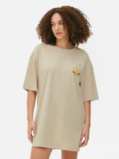 Chemises De Nuit Et Nuisettes|Primark Chemise De Nuit à Poche Disney Le Roi Lion Taupe