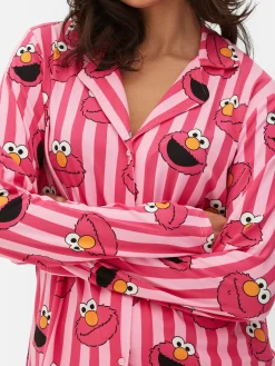 Hauts De Pyjama|Primark Chemise De Nuit 1, Rue Sésame Elmo Rose foncé