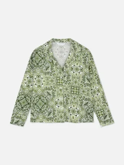 Hauts De Pyjama|Primark Chemise De Nuit De Pyjama Graphique à Motif Mandala Multicolore