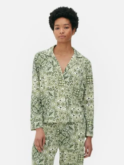 Hauts De Pyjama|Primark Chemise De Nuit De Pyjama Graphique à Motif Mandala Multicolore