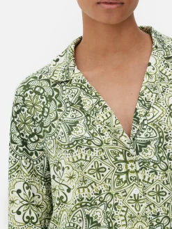 Hauts De Pyjama|Primark Chemise De Nuit De Pyjama Graphique à Motif Mandala Multicolore