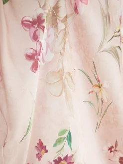 Combinaisons Et Caracos|Primark Chemise De Nuit En Satin Floral Rose