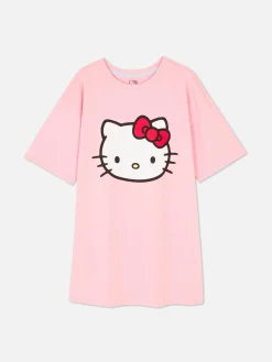 Chemises De Nuit Et Nuisettes|Primark Chemise De Nuit Oversize Hello Kitty Rose