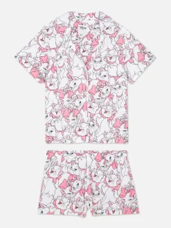 Ensembles Pyjamas|Primark Chemise De Pyjama à Manches Courtes Disney Les Aristochats Marie Blanc