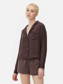 Hauts De Pyjama|Primark Chemise De Pyjama En Satin Figue