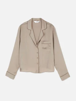 Hauts De Pyjama|Primark Chemise De Pyjama En Satin Moka