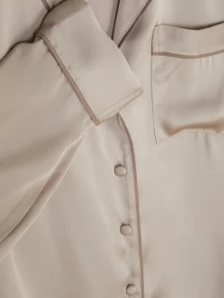 Hauts De Pyjama|Primark Chemise De Pyjama En Satin Moka