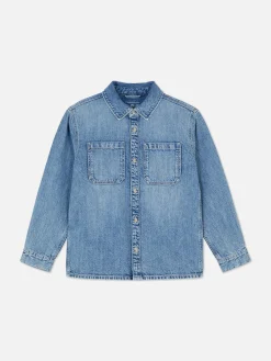 Chemises|Primark Chemise En Jean à Manches Longues Bleu