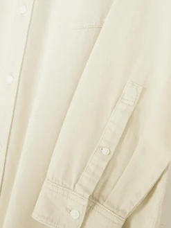 Chemises|Primark Chemise En Sergé De Coton à Manches Longues Beige