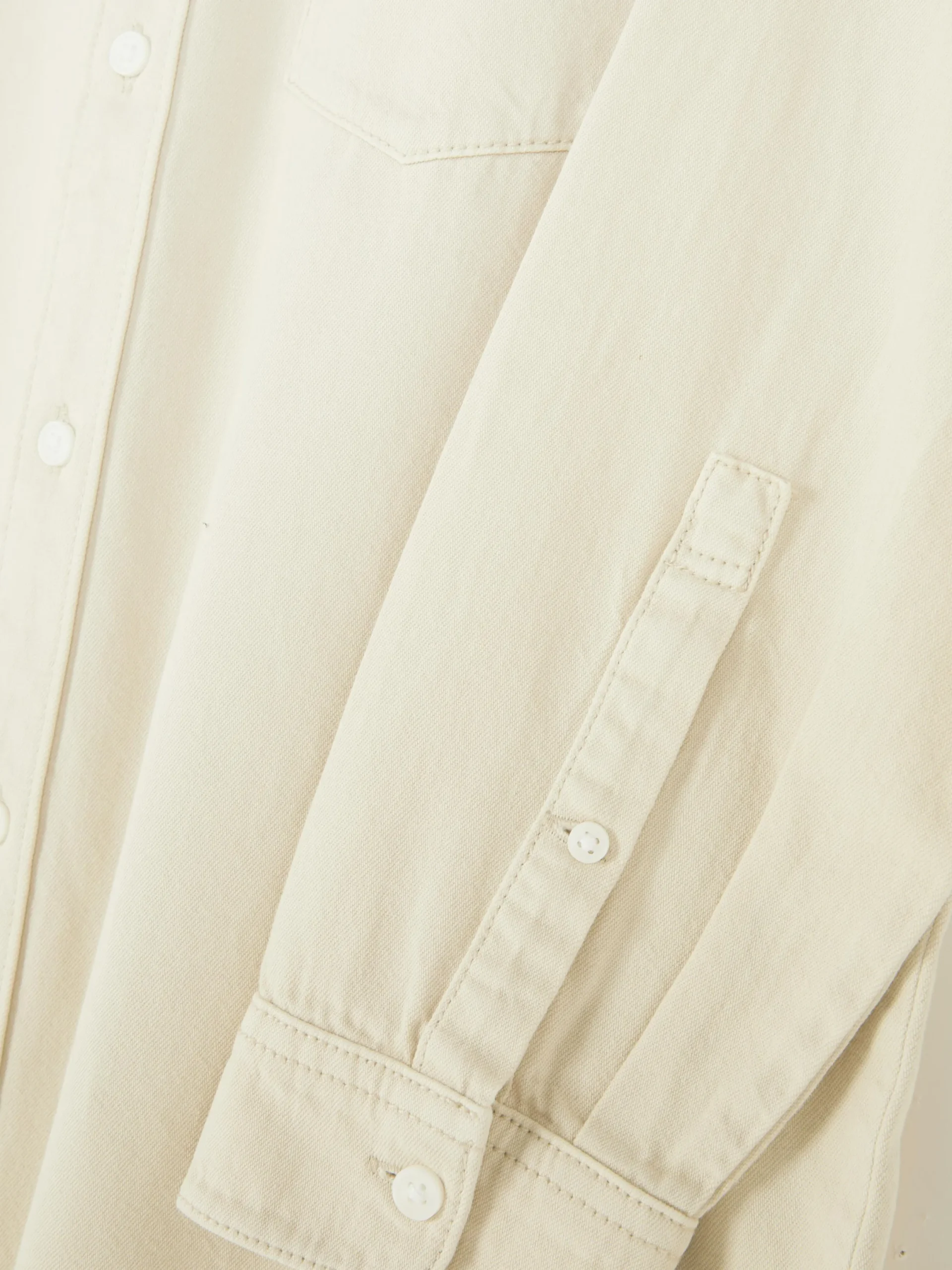 Chemises|Primark Chemise En Sergé De Coton à Manches Longues Beige