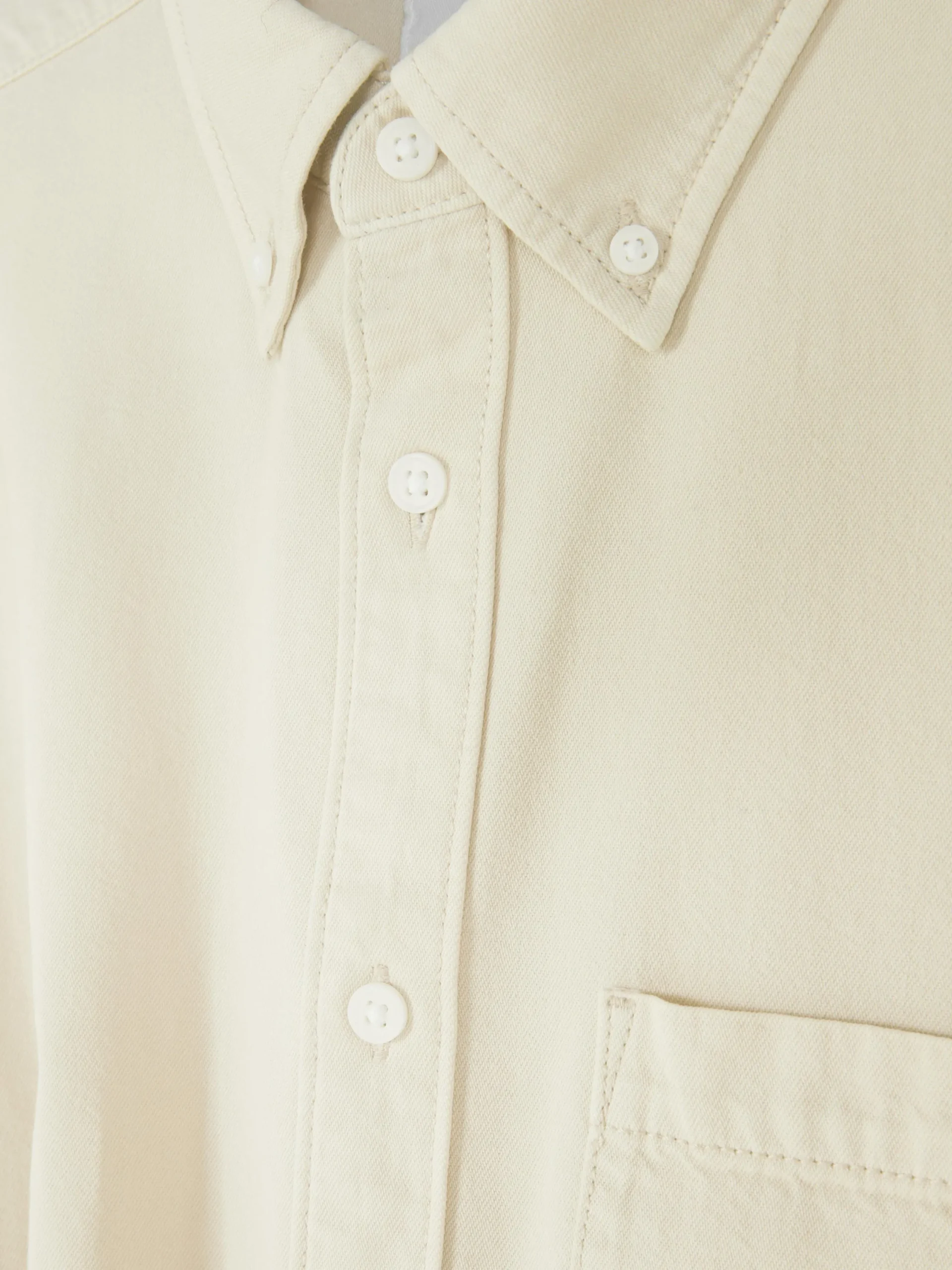 Chemises|Primark Chemise En Sergé De Coton à Manches Longues Beige