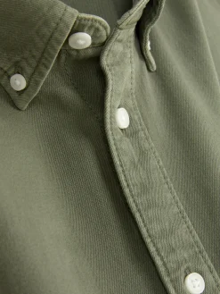 Chemises|Primark Chemise En Sergé De Coton à Manches Longues Vert clair