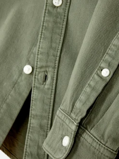 Chemises|Primark Chemise En Sergé De Coton à Manches Longues Vert clair