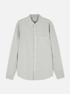 Chemises|Primark Chemise En Sergé De Coton à Manches Longues Gris