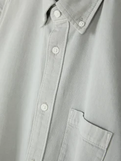 Chemises|Primark Chemise En Sergé De Coton à Manches Longues Gris