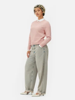 Pulls Et Gilets|Primark Chemise Et Pull 2-en-1 Rose poudré