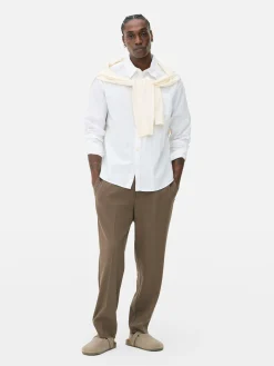 Chemises|Primark Chemise Jacquard à Manches Longues Blanc